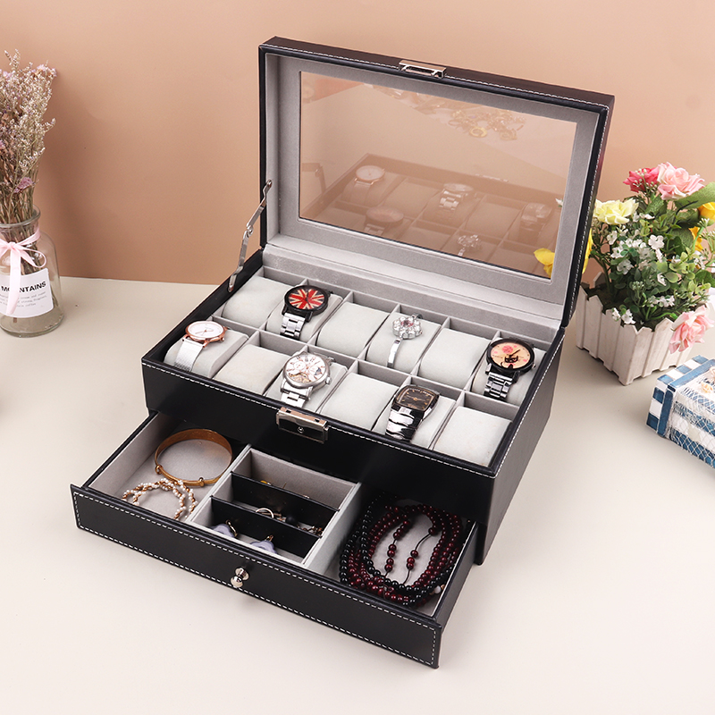 Best Jewelry Watches - Boîte de montre en cuir PU,