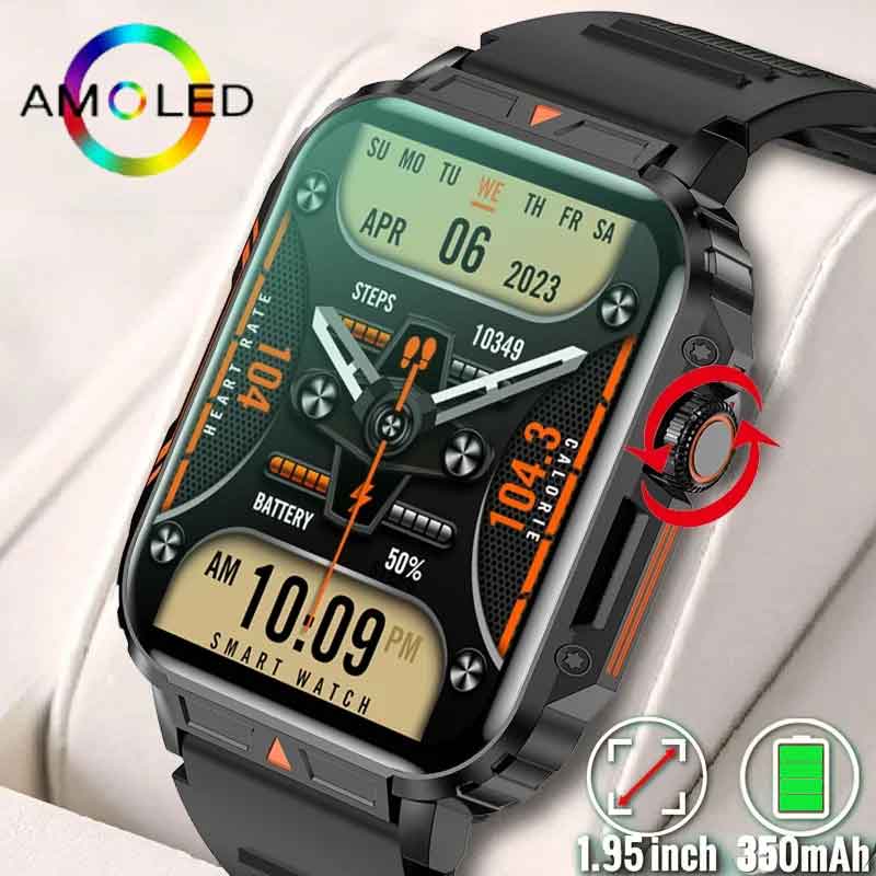 Italian Jewelry Watches - Montre intelligente militaire étanche pour homme,