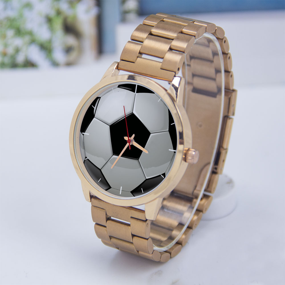 Jewelry Watches For Women - Football Football Design Fans argent homme