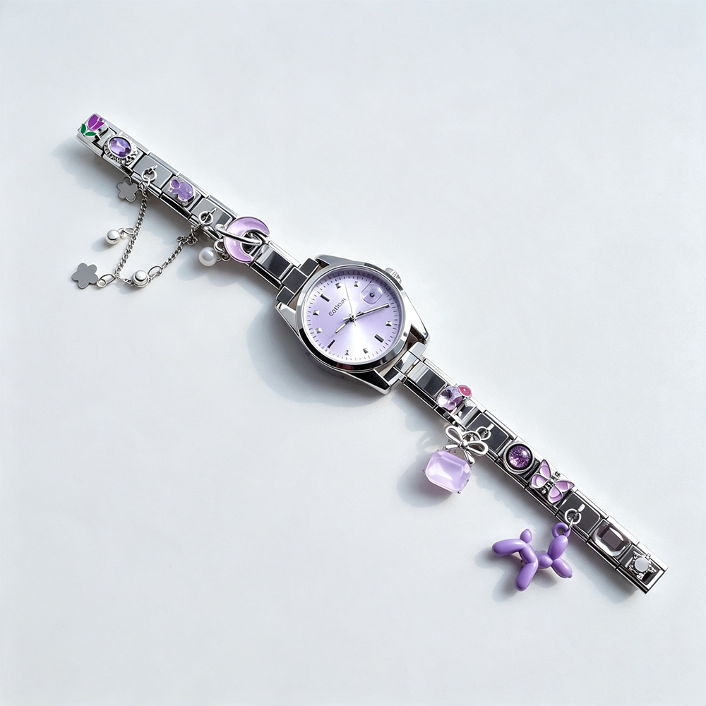 Italian Jewelry Watches - Montre Italienne en Acier Inoxydable Ins,
