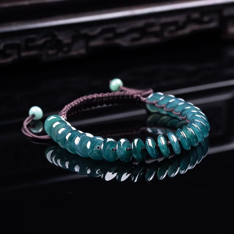 Jewelry & Watches Bench - Bracelet de perles abacus en émeraude