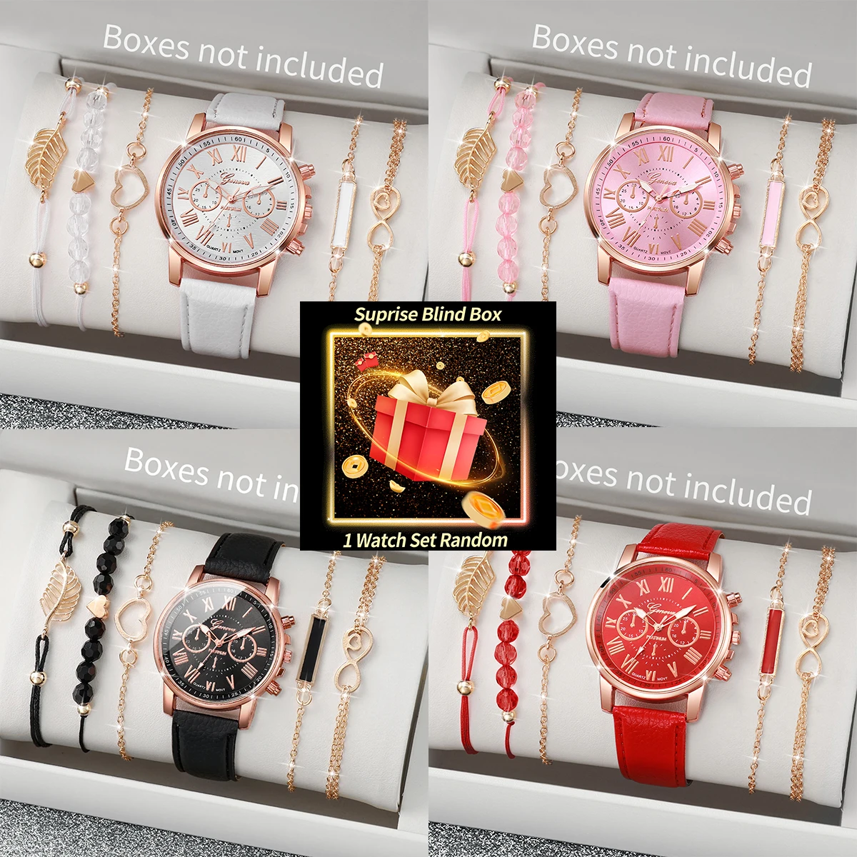 Jewelry Watches For Women - Coffret surprise pour femmes, montre aléatoire