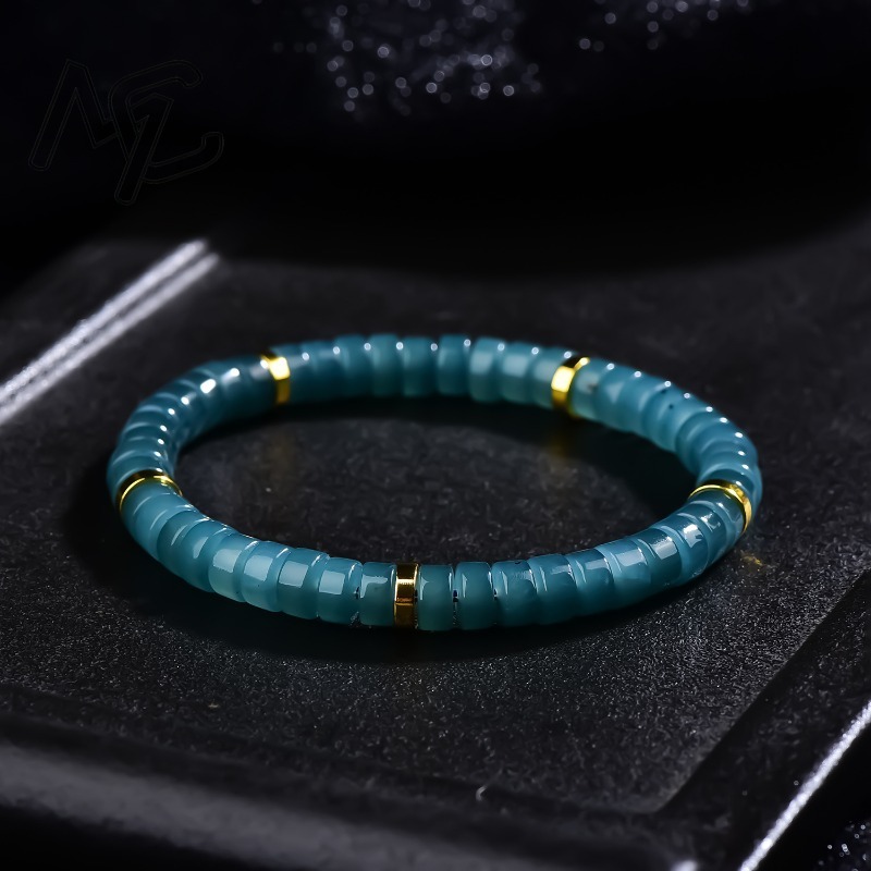 Jewelry & Watches Bench - Bracelet de perles d'abacus en jadéite