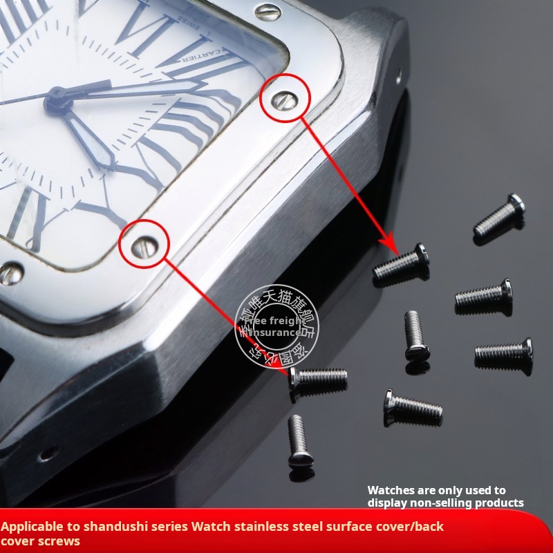 Cartier Watch Tank - Vis en acier inoxydable massif pour