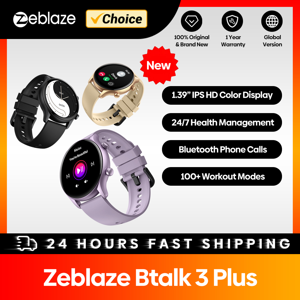 Italian Jewelry Watches - Zeblaze-Montre intelligente Banti3 Plus pour hommes