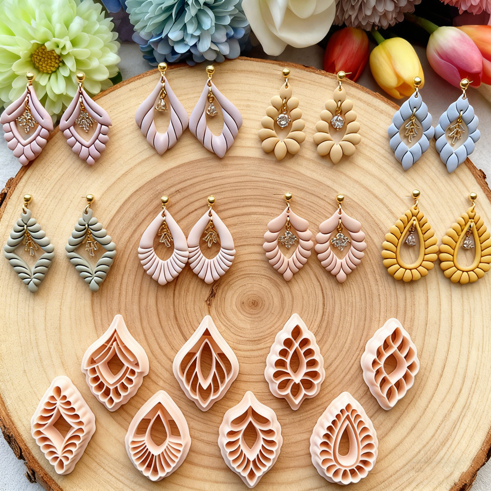 Art festonné larme déco polymè - Diamond Stud Earrings avis et prix