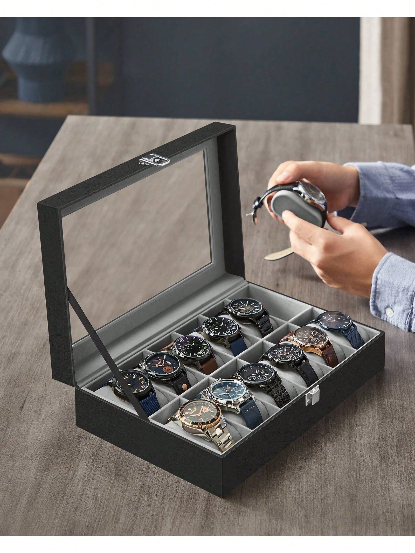 Boîte à montres verrouillable  - Jewelry Stand Watches avis et prix
