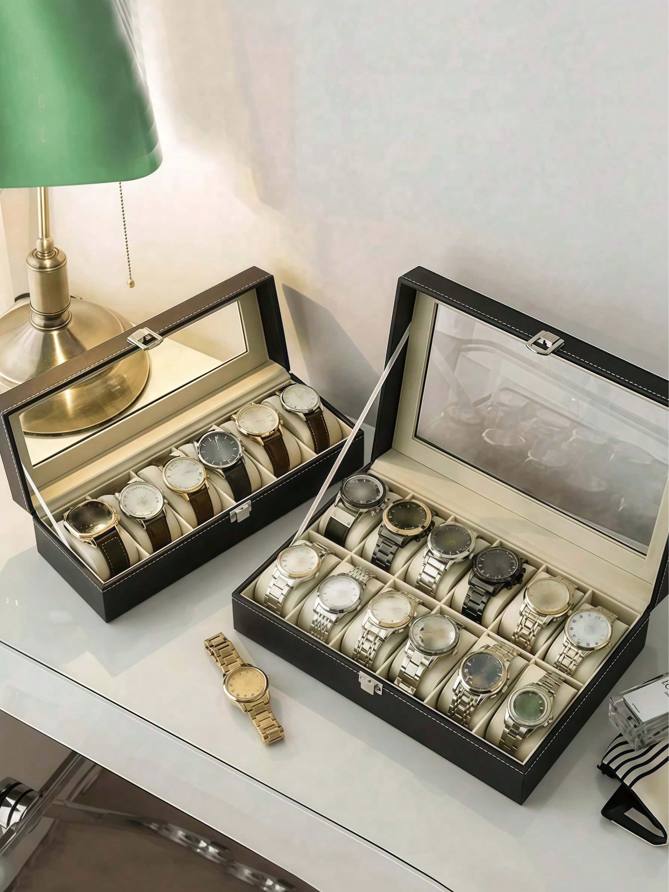Boîte à montres en cuir avec s - Jewelry Watches For Women avis et prix