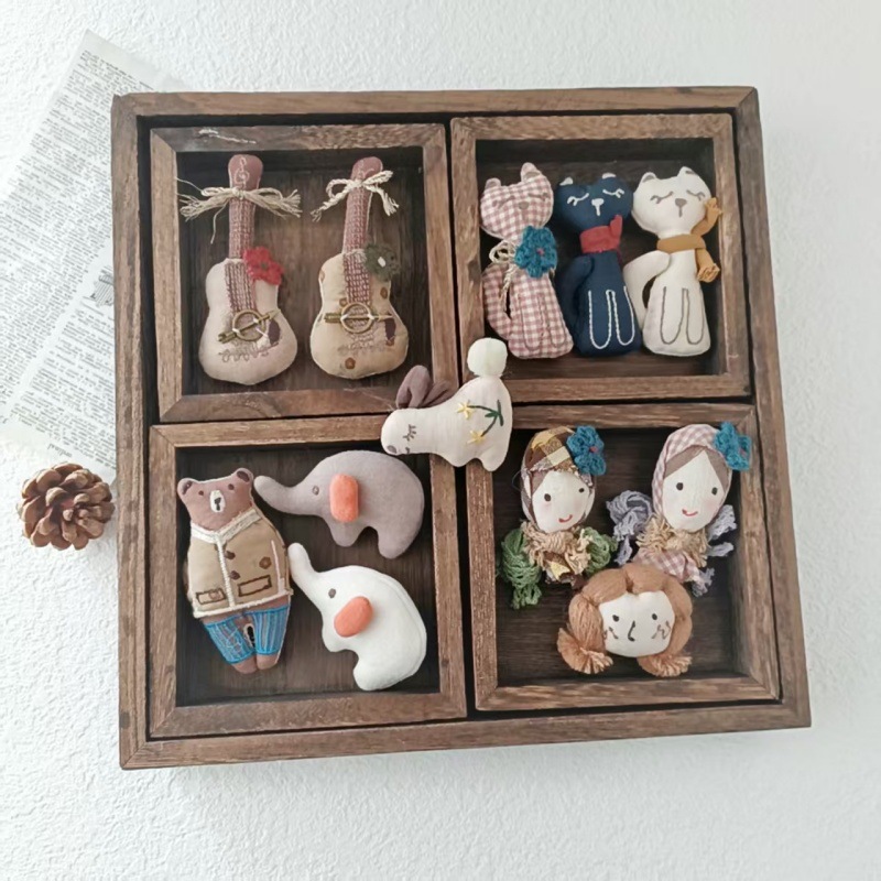 Broche artisanale en coton et  - Vintage Brooch Pin avis et prix